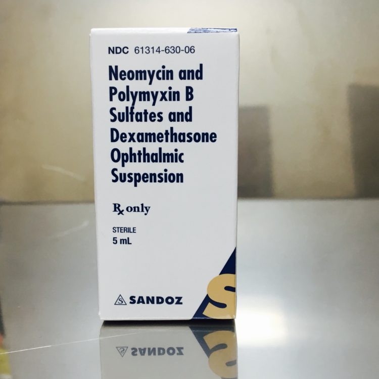 Neomycin, Polymyxin B Sulfate, Dexamethasone Ophthalmic Solution